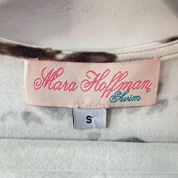 Mara Hoffman Gabriela Sand Multi One Piece Swimsuit Snake Print Sz M SPF 50 NWT - Picture 6 of 10